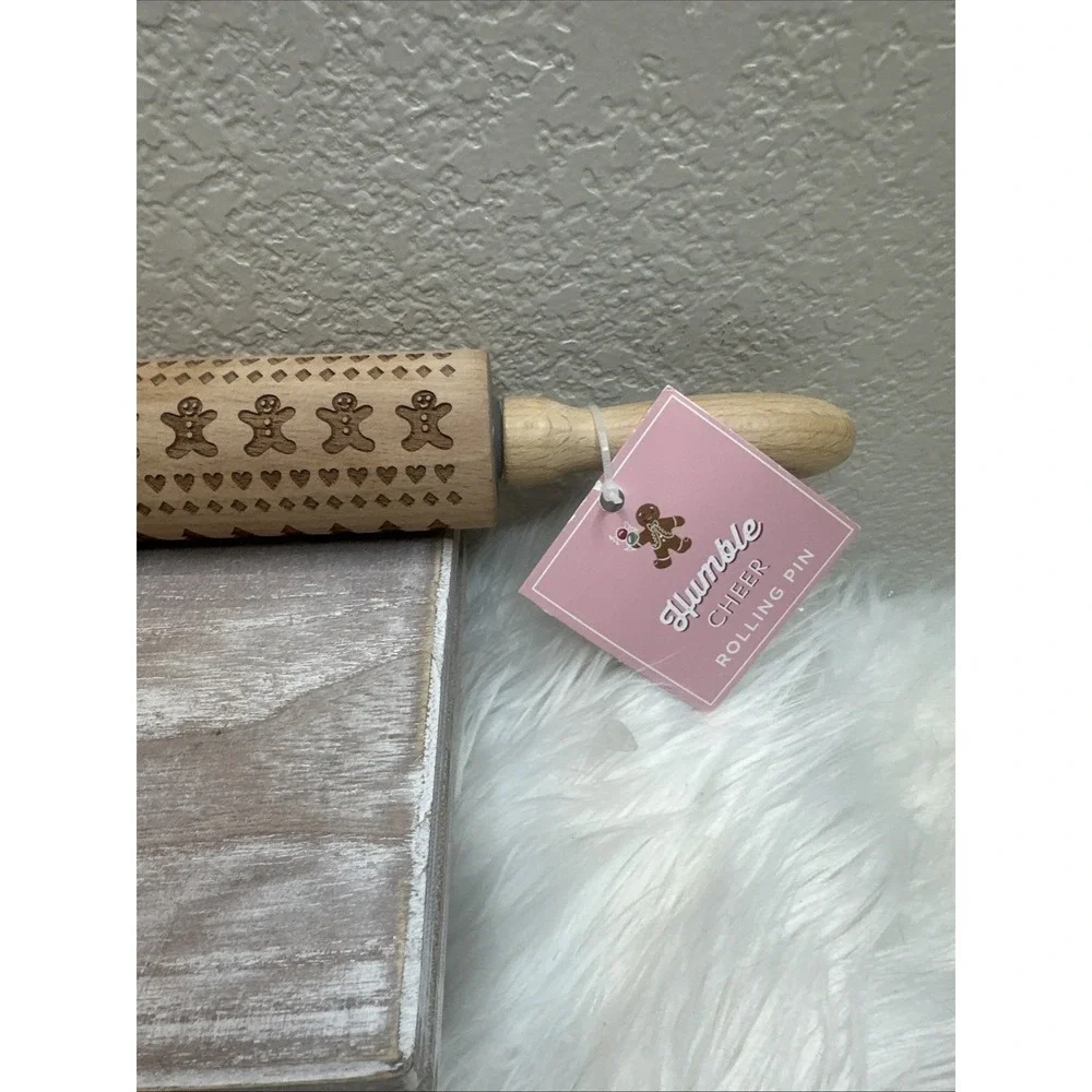 $23 🌙 St Nicholas Square Embossed Rolling Pin Design Roller Gingerbread New‎